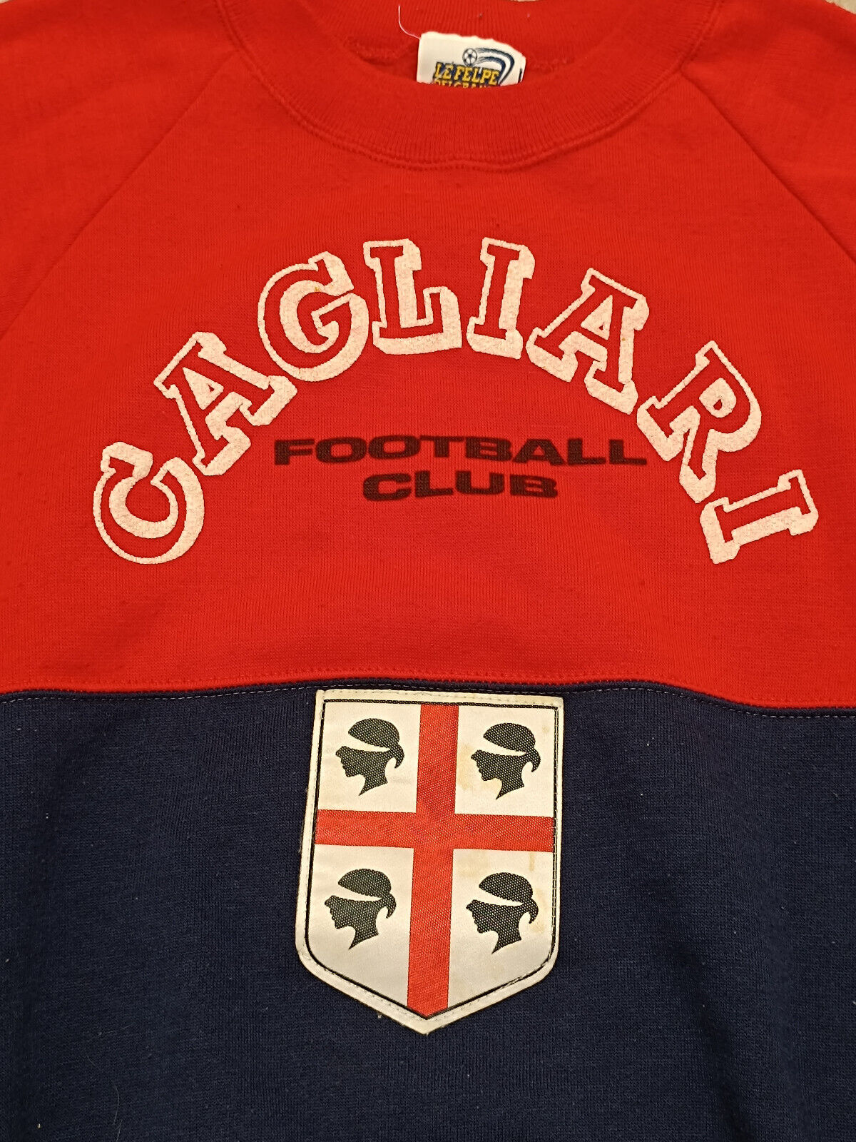 CAGLIARI vintage calcio bomber Jacket giacca track 1980 LE FELPE DEI GRANDI CLUB