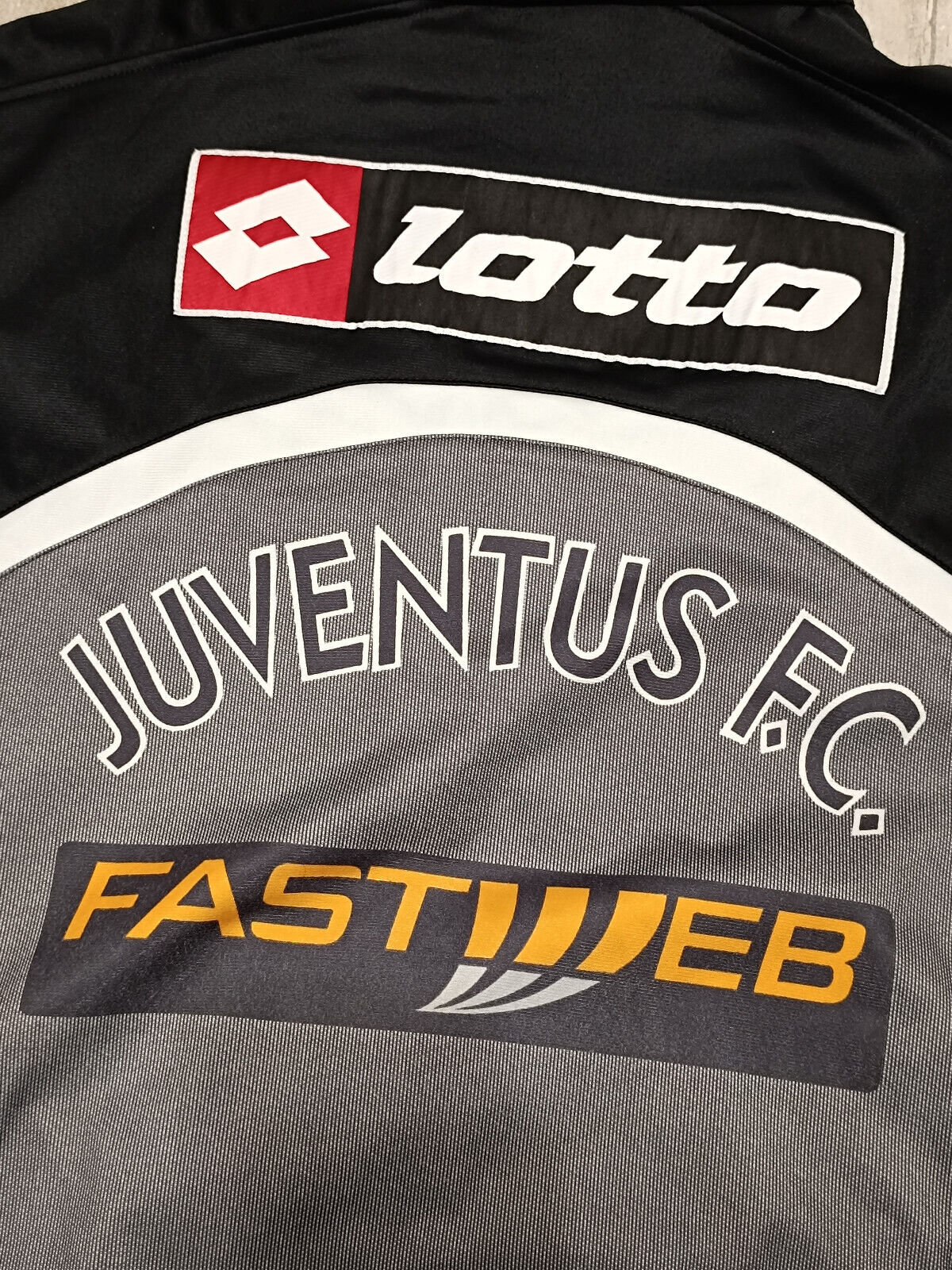 giacca Juventus Calcio Del Piero Lotto Fastweb 2000 2001 scudetto track top