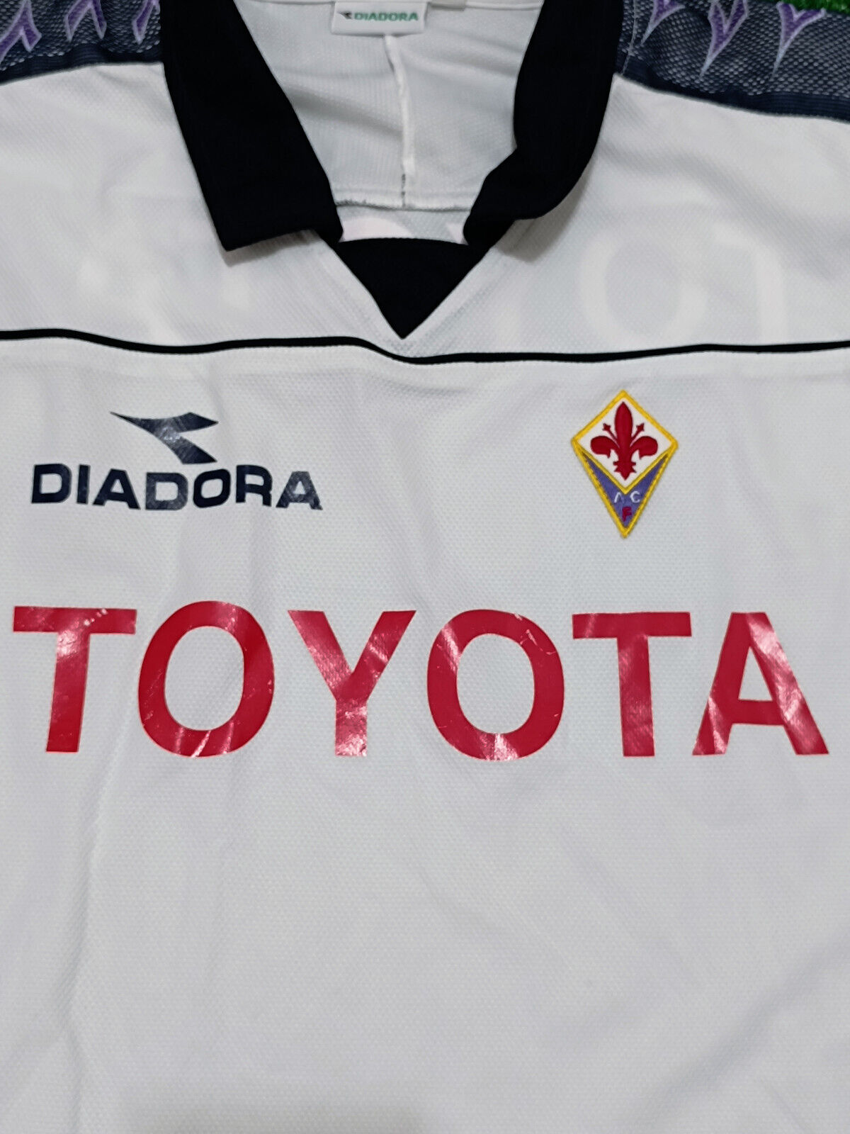 maglia calcio vintage AC FIORENTINA Diadora 2000 2001 Toyota Rui Costa Training