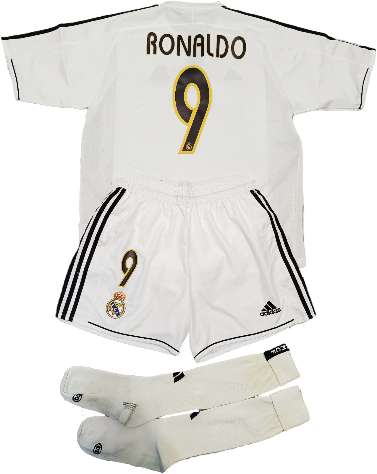 maglia calcio Ronaldo Real Madrid vintage Siemens Mobile 2003 2004 LFP Kit home