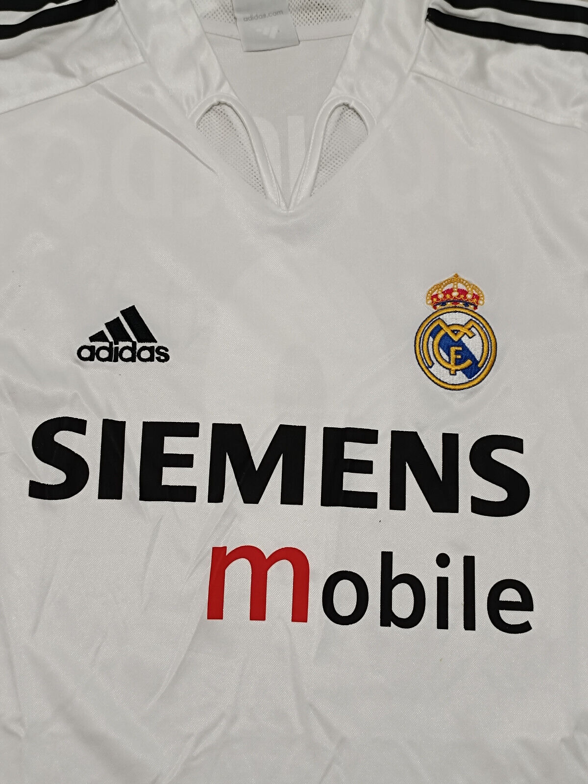 maglia calcio Ronaldo Real Madrid vintage Siemens Mobile 2004 2005 LFP Signed