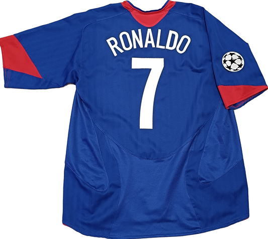 maglia Cristiano Ronaldo manchester united 2004 2005 Vodafone UCL jersey XL