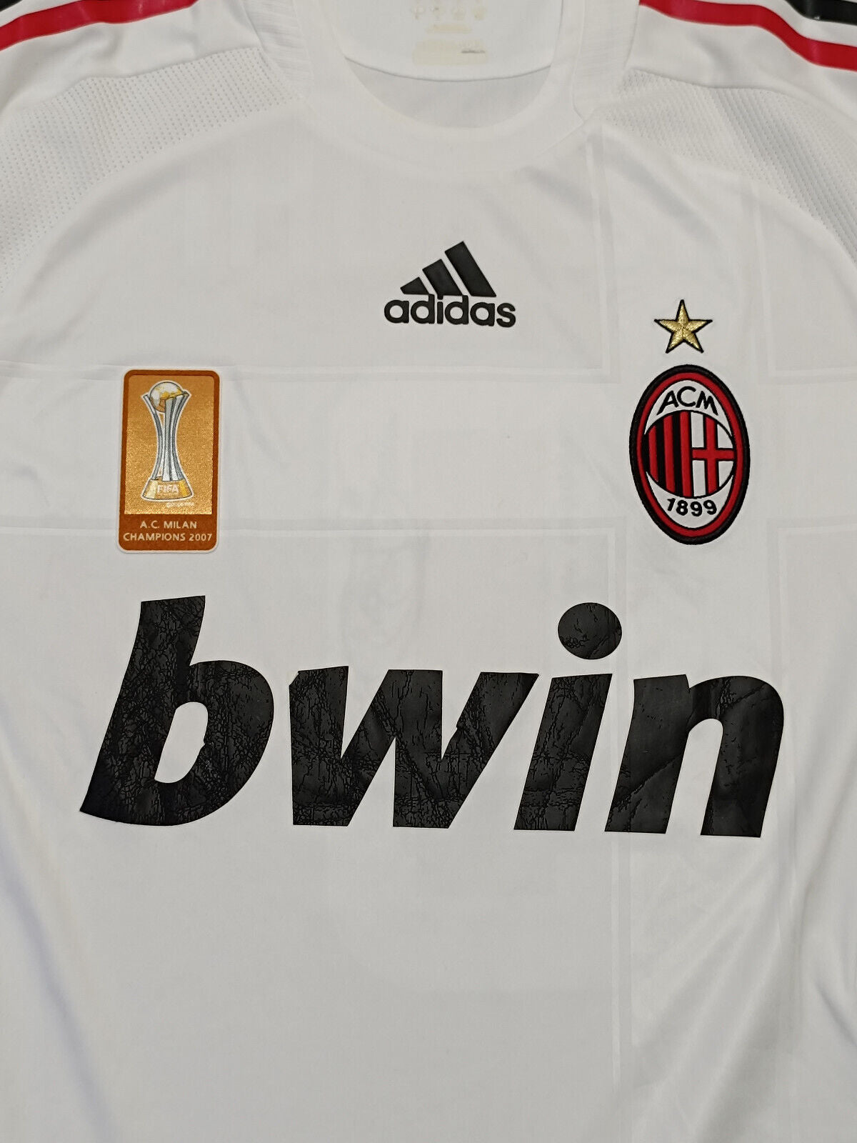 maglia milan Inzaghi FORMOTION match worn adidas Bwin 2008 2009 signed Vintage L