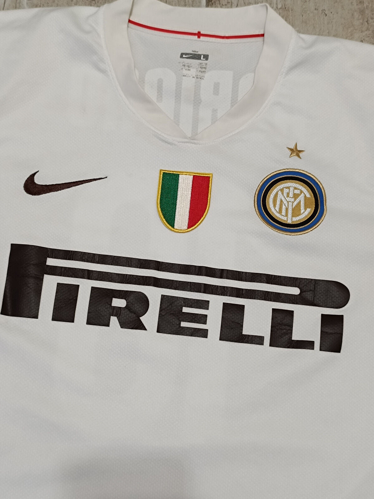 Maglia calcio vintage Inter Adriano Pirelli Nike 2008 2009 Serie A shirt jersey