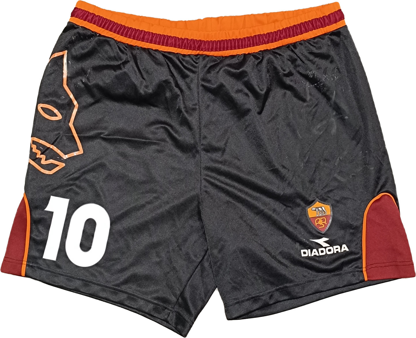 AS Roma Totti 1999 2000 Diadora Shorts PLAYER Match Worn XL pantaloncini