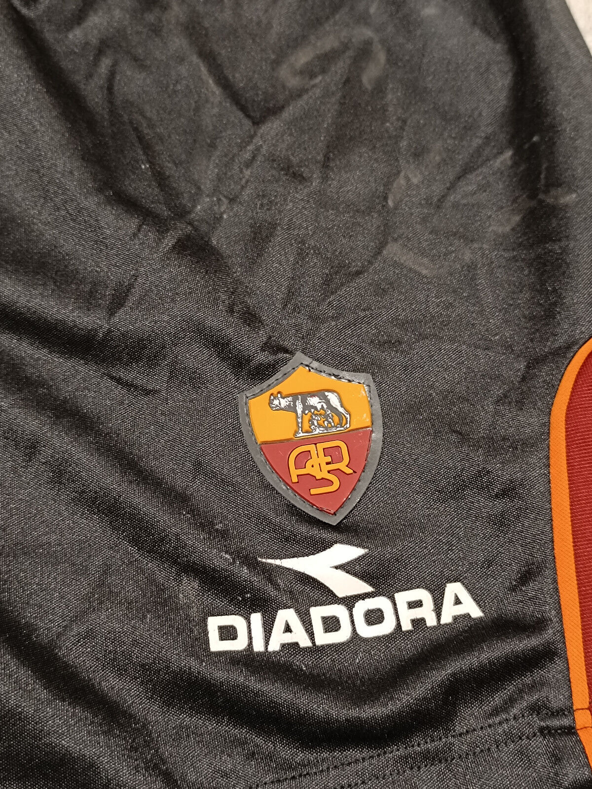 AS Roma Totti 1999 2000 Diadora Shorts PLAYER Match Worn XL pantaloncini