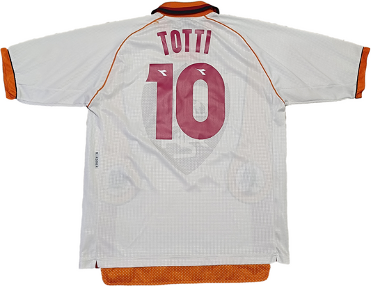 maglia calcio vintage AS ROMA TOTTI Diadora 1997 1998 Ina Assitalia Away