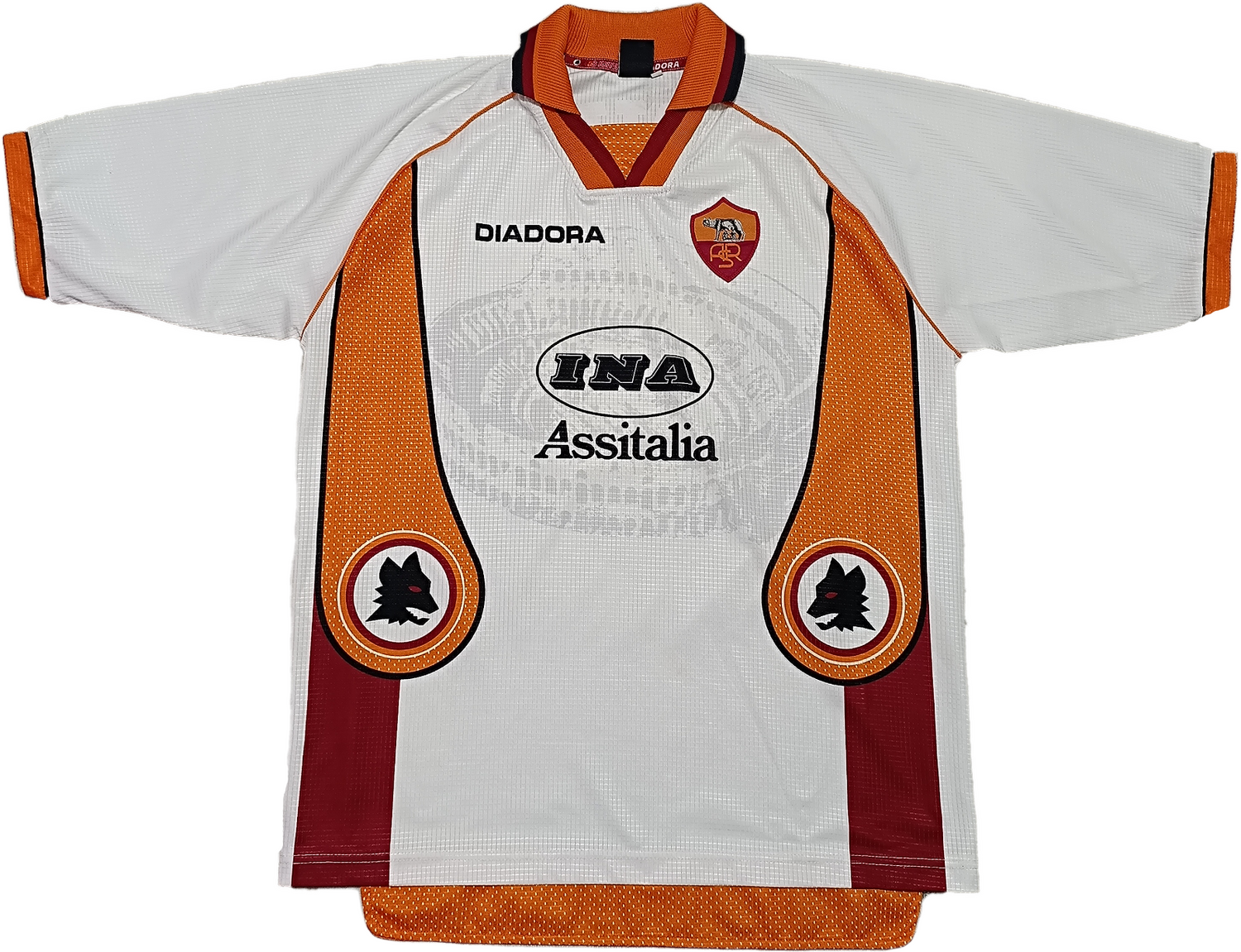 Maglia As roma shirt Jersey training Diadora Ina Assitalia 1997 1998 X Maglia As roma shirt Jersey training Diadora Ina Assitalia 1997 1998 X
