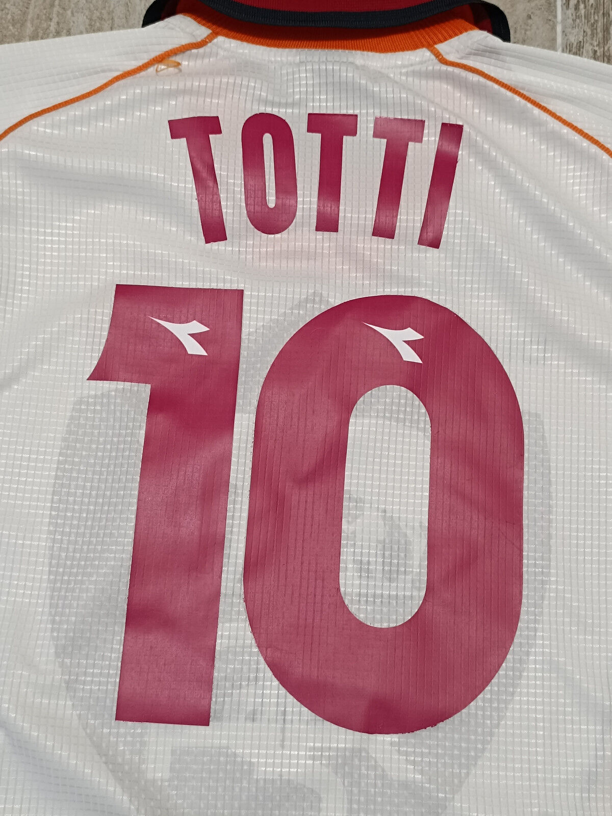 maglia calcio vintage AS ROMA TOTTI Diadora 1997 1998 Ina Assitalia Away