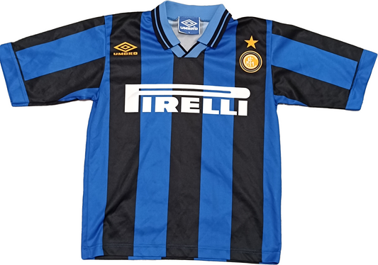 maglia calcio vintage FC INTER Ganz Umbro 1995 1996 Small