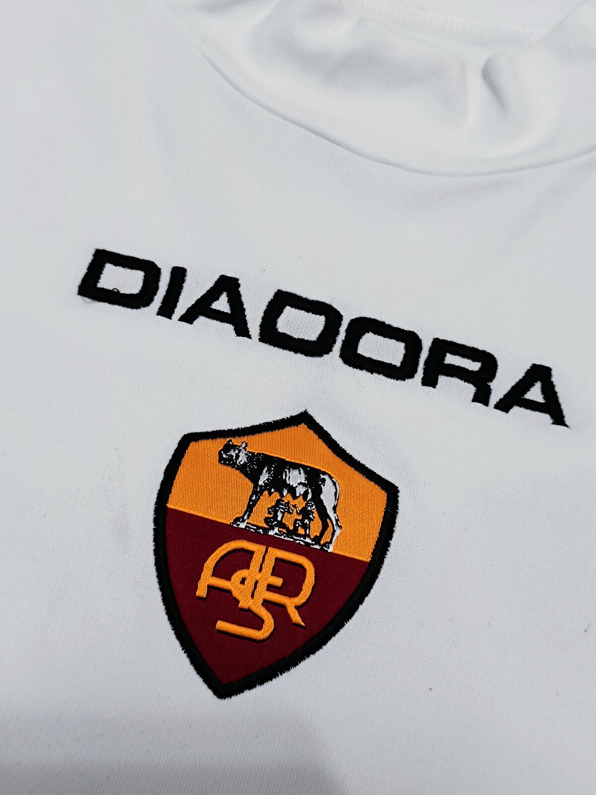 maglia calcio vintage AS Roma De Rossi #27 Mazda Diadora 2003 2004 away L