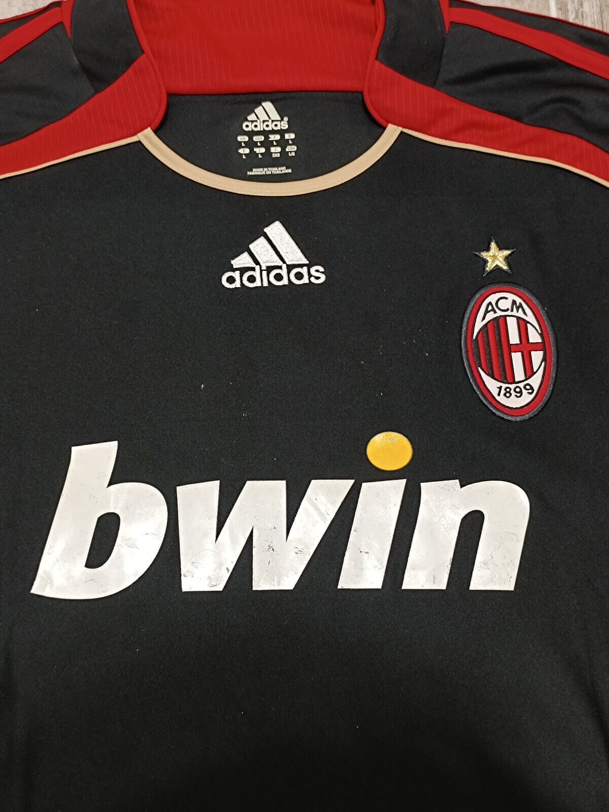 maglia milan Maldini home store version adidas Bwin 2006 2007 Vintage L