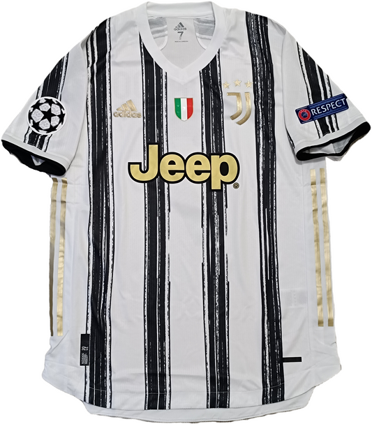 maglia match worn Juventus RONALDO UCL indossata 2020 2021 Adidas home