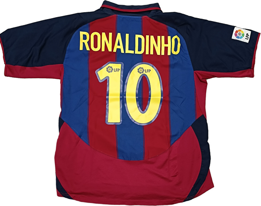 maglia Ronaldinho barcellona away #10 NIKE 2003 2004 shirt jersey L
