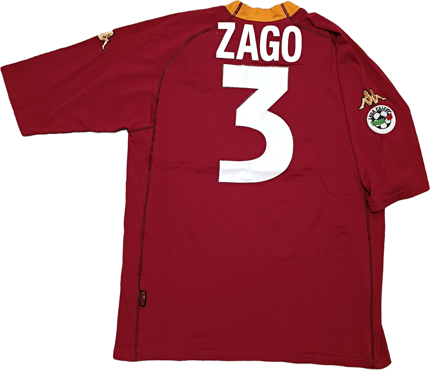 Zago Roma maglia calcio AS ROMA player ZAGO 2000 2001 scudetto INA ASSITALIA 87% ...
