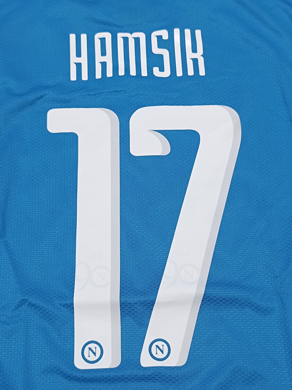 Maglia Calcio Worn Napoli Jersey 2016-17 HAMSIK Lete CHAMPION LEAGUE Player