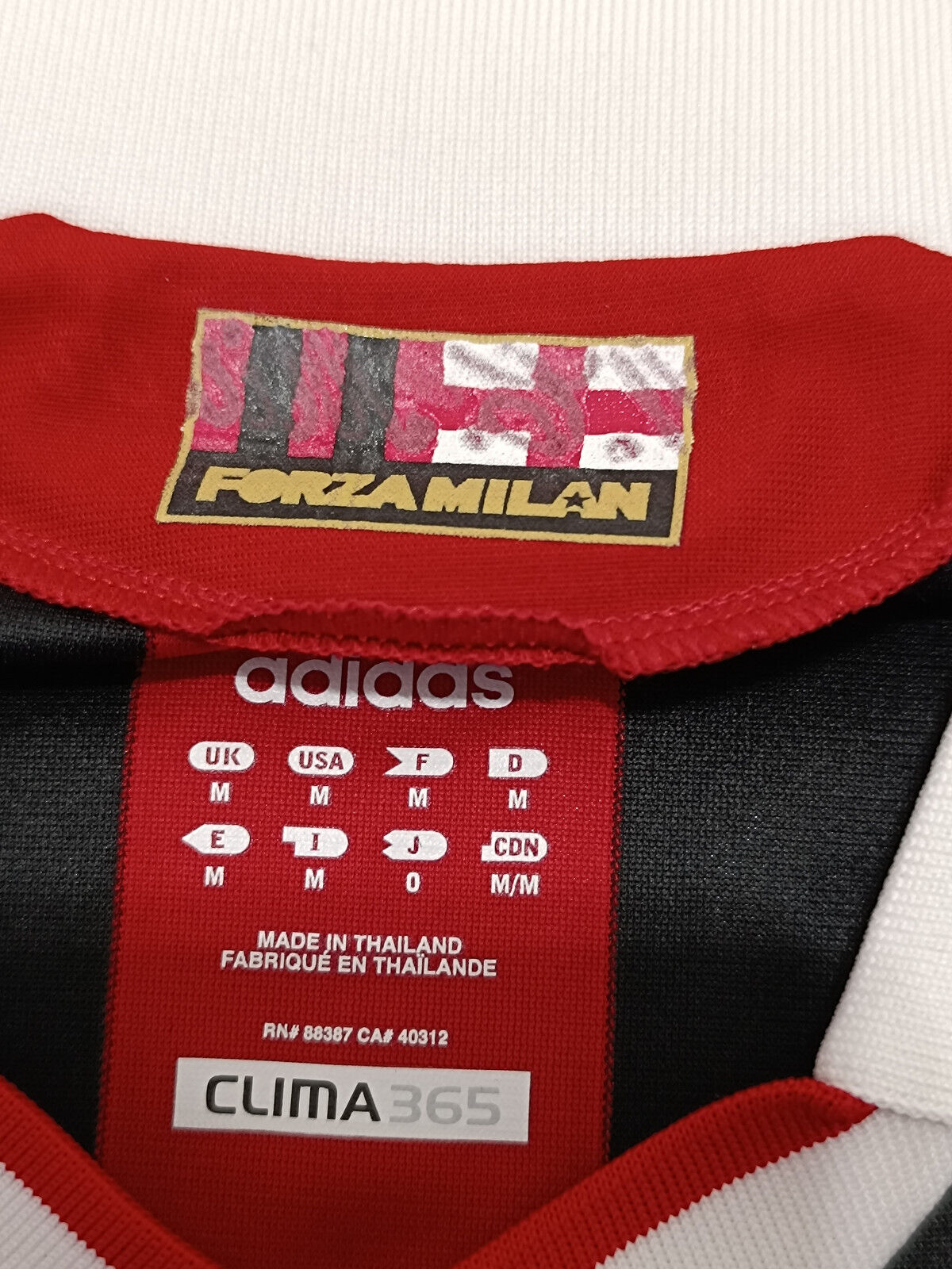 maglia calcio vintage MALDINI AC Milan 2008 2009 Bwin Adidas M LAST GAME