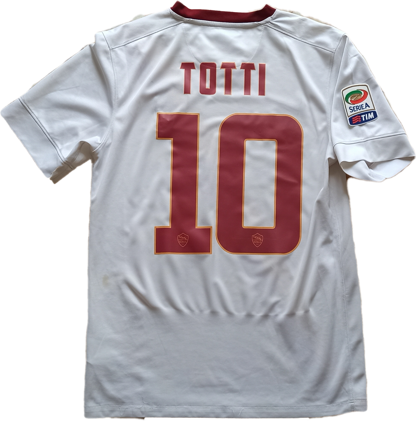 MAGLIA ROMA TOTTI calcio shirt 2014 2015 JERSEY NIKE stadium Version NO THAI