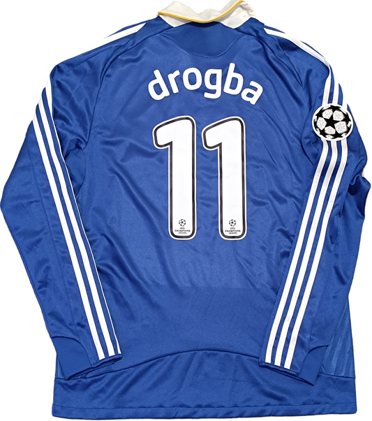 maglia calcio vintage Chelsea DROGBA Champions League adidas Samsung 2008-09