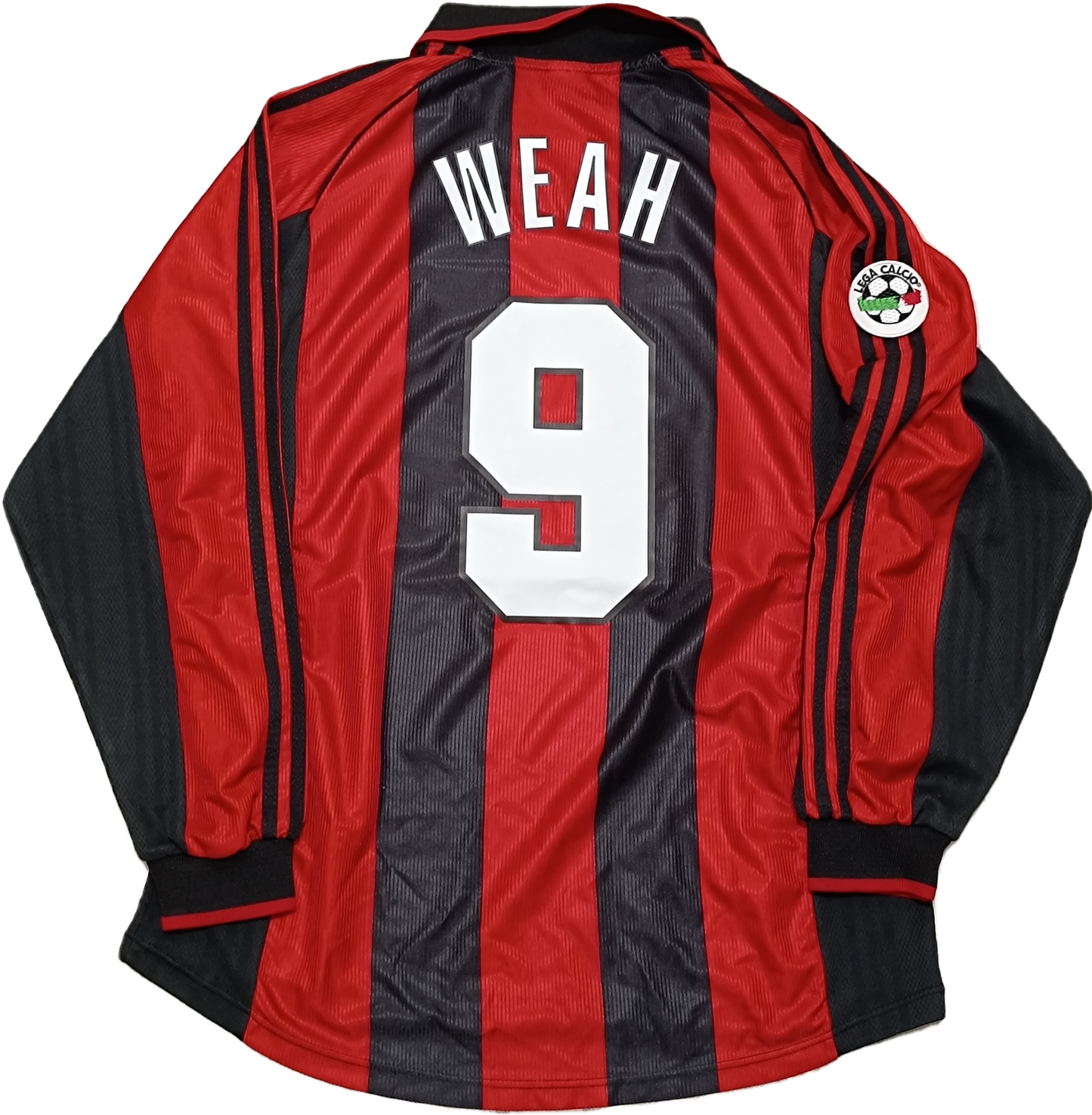 Maglia calcio vintage WEAH shirt AC Milan Opel 1998 1999 Adidas home