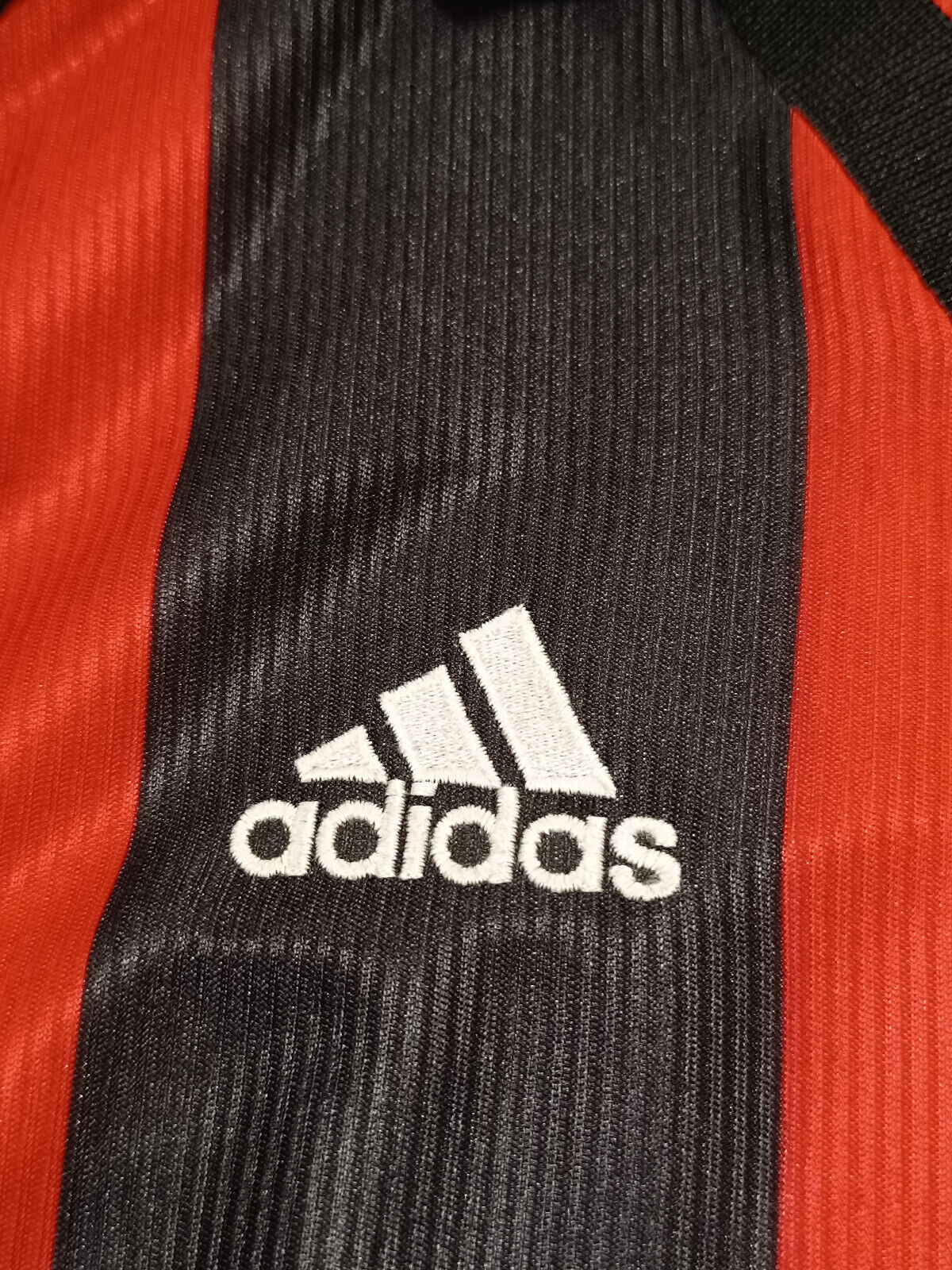 Maglia calcio vintage WEAH shirt AC Milan Opel 1998 1999 Adidas home