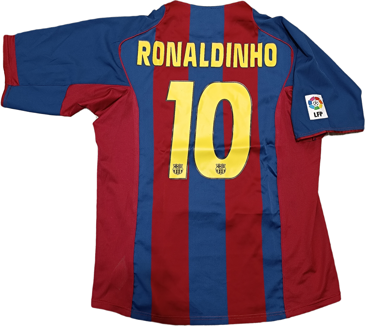 maglia calcio vintage Barcelona Nike Ronaldinho 2004 2005 Home TOTAL 90 Barca