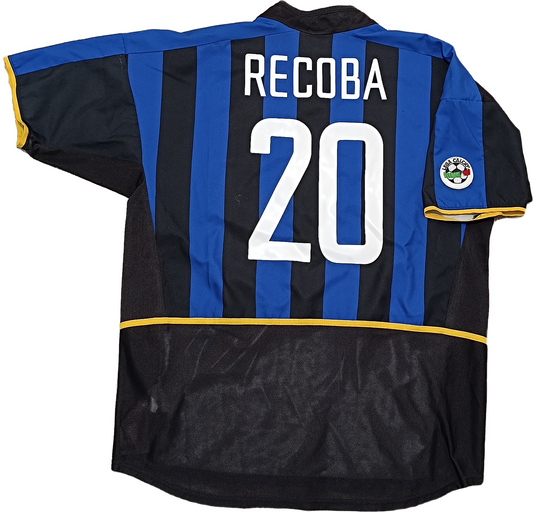 maglia calcio Inter vintage RECOBA Pirelli 2002 2003 ORIGINALE jersey shirt L