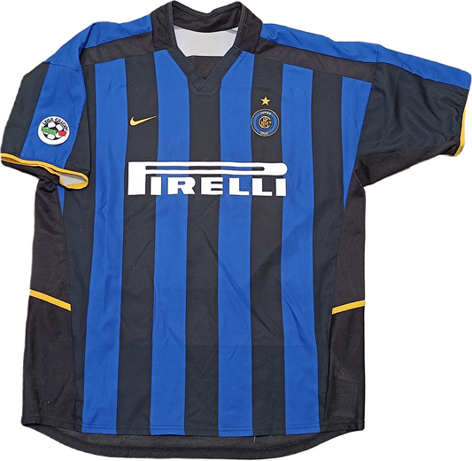 maglia calcio Inter vintage RECOBA Pirelli 2002 2003 ORIGINALE jersey shirt L