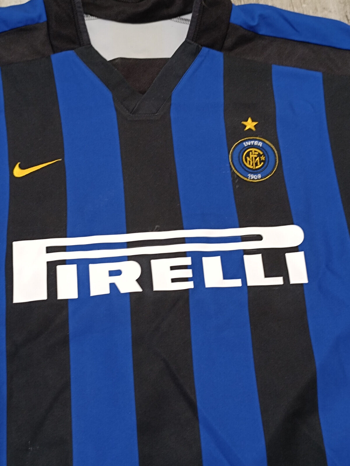 maglia calcio Inter vintage RECOBA Pirelli 2002 2003 ORIGINALE jersey shirt L