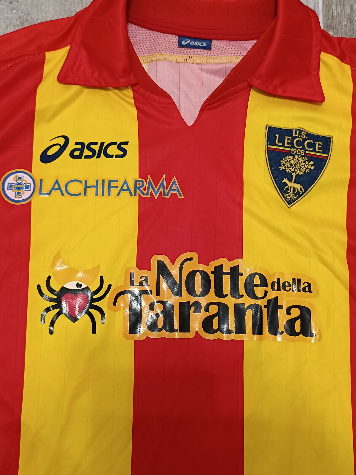 maglia calcio vintage LECCE Asics 2007 2008 SERIE B XL PLAYER