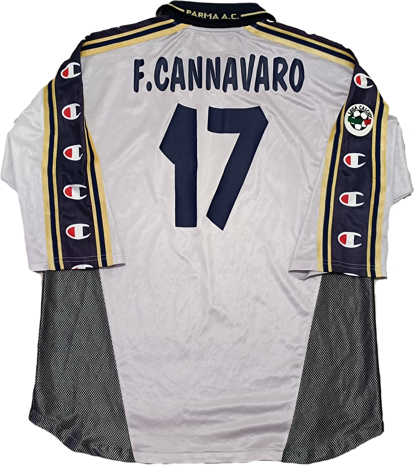 maglia calcio Parma vintage CANNAVARO Parmalat 1999-00 SIGNED jersey shirt