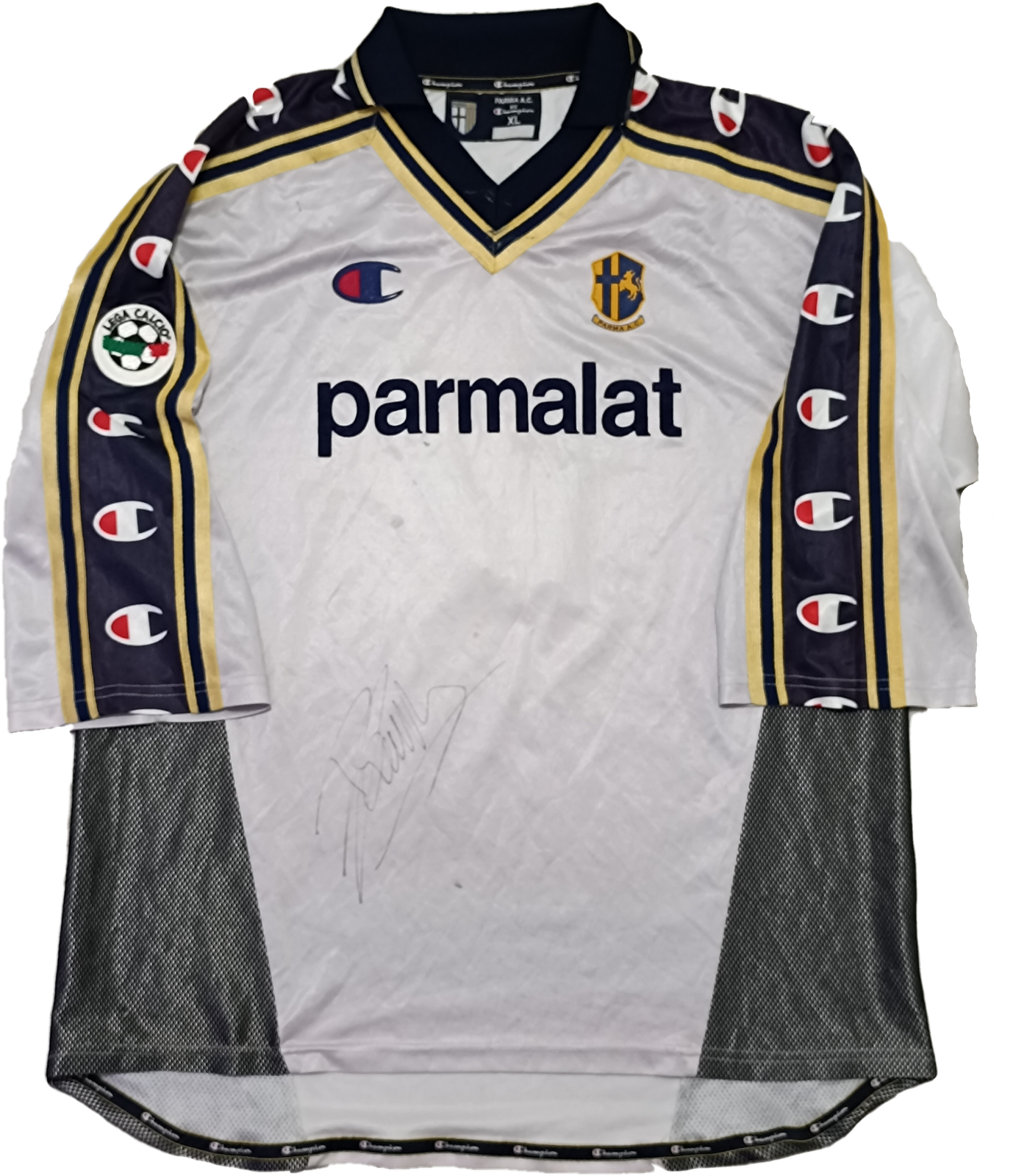 maglia calcio Parma vintage CANNAVARO Parmalat 1999-00 SIGNED jersey shirt