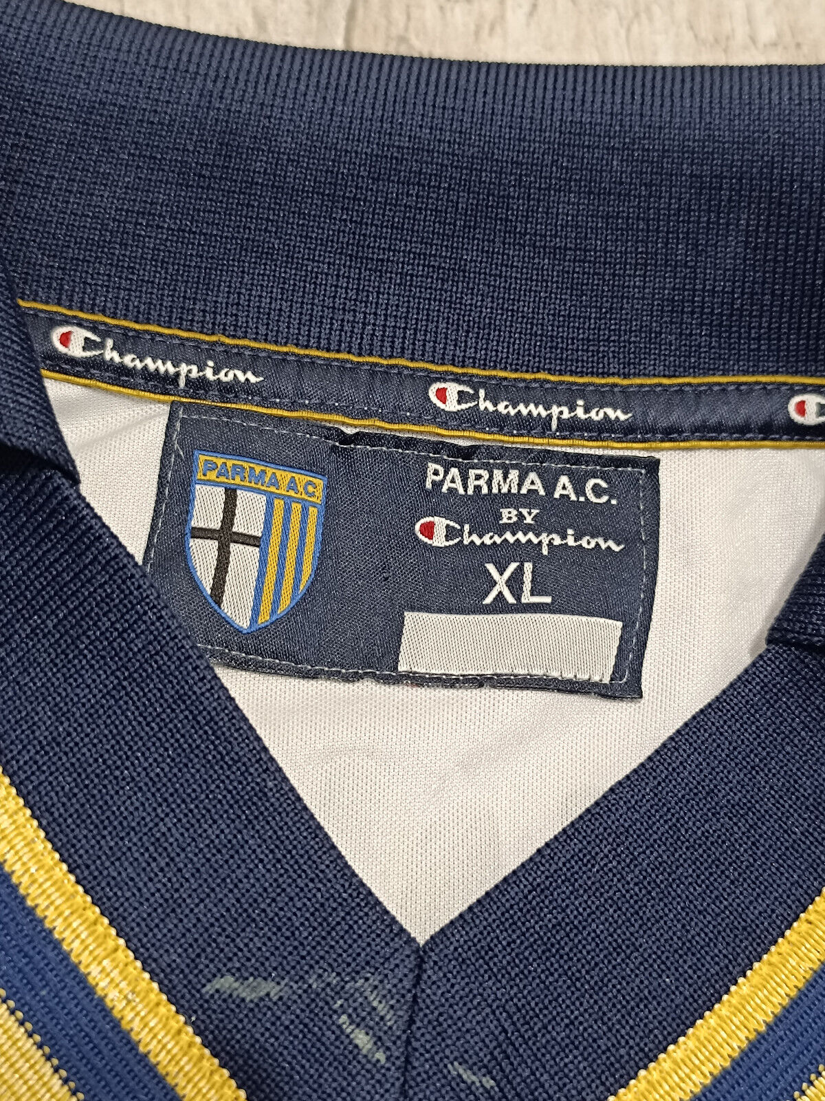 maglia calcio Parma vintage CANNAVARO Parmalat 1999-00 SIGNED jersey shirt