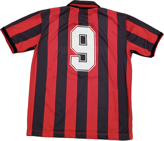 maglia calcio vintage AC Milan VAN BASTEN 1991 1992 ADIDAS Mediolanum M Serie A