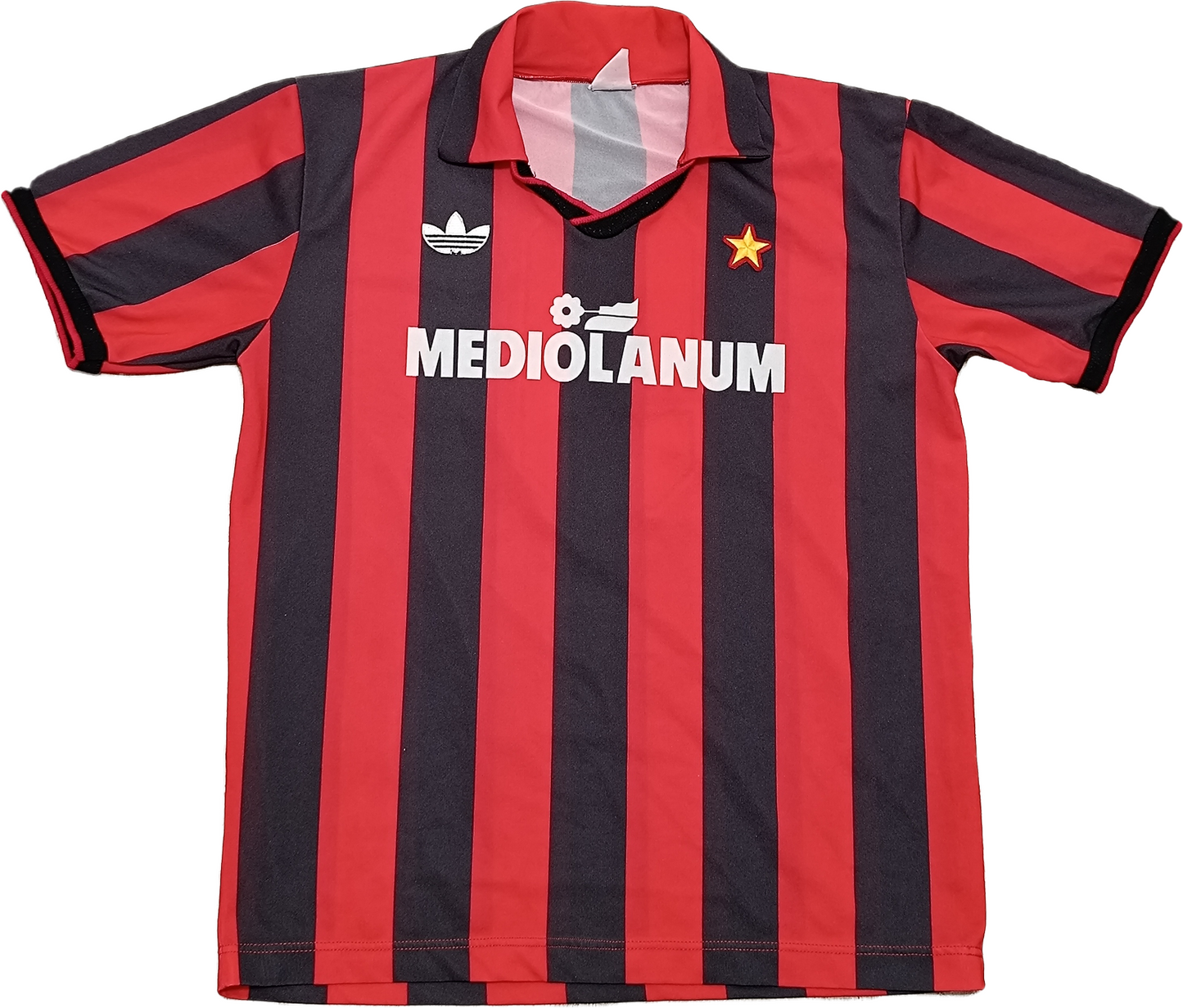 maglia calcio vintage AC Milan VAN BASTEN 1991 1992 ADIDAS Mediolanum M Serie A