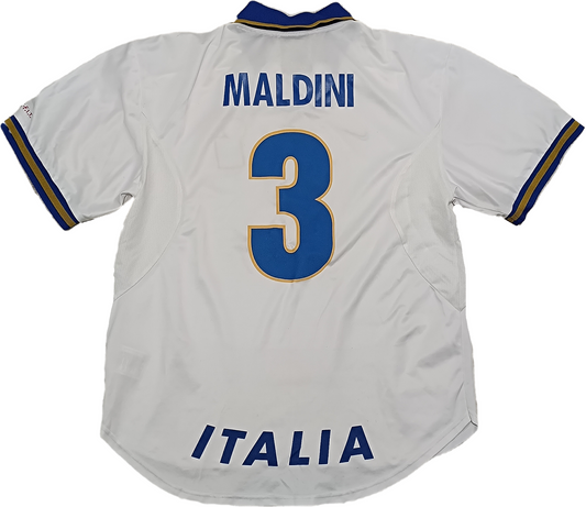 maglia calcio vintage Italia MALDINI Nike Euro 1996 home shirt XL DRI FIT