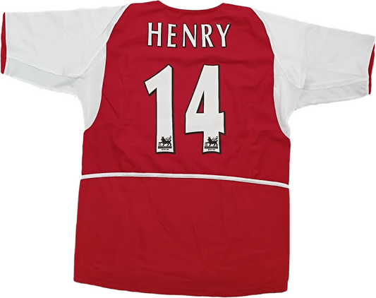 maglia henry Arsenal vintage Nike 2002 2003 Invicibles O2 XL Highbury Premier