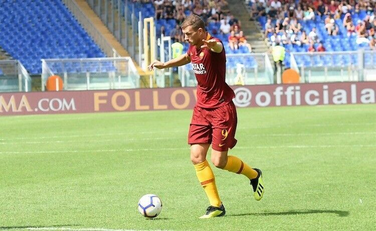 roma worn player issue Dzeko nike shorts 2018-2019 pantaloncini magazzino