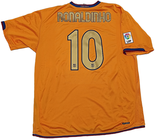 maglia calcio RONALDINHO barcellona home Barca NIKE 2007 2008 shirt camiseta