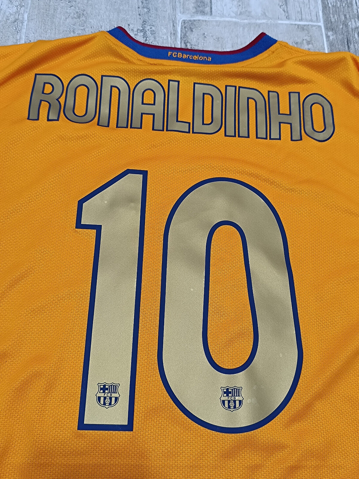 maglia calcio RONALDINHO barcellona home Barca NIKE 2007 2008 shirt camiseta