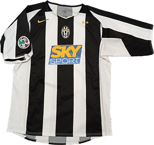 maglia Juventus vintage NIKE NEDVED shirt 2004 2005 home jersey Sky SPort L