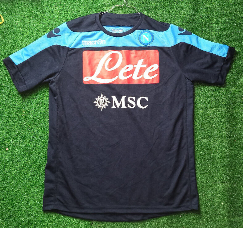 match worn felpa maglia calcio vintage Napoli Calcio Kappa 2018 training