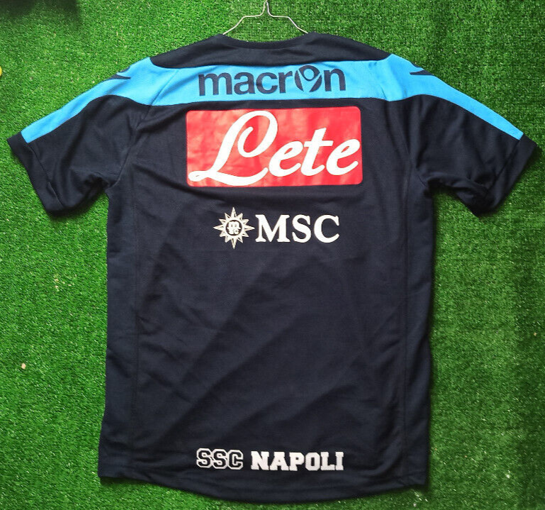 match worn felpa maglia calcio vintage Napoli Calcio Kappa 2018 training