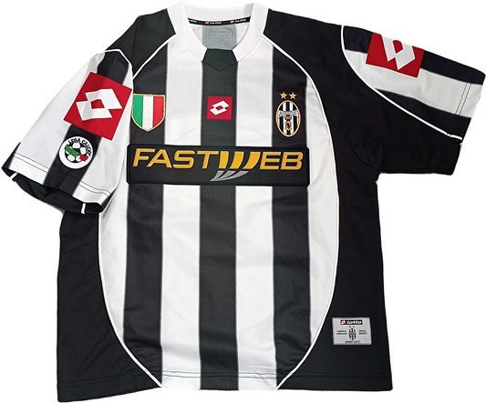 maglia calcio vintage juventus 2002 2003 DEL PIERO Fastweb home player shirt