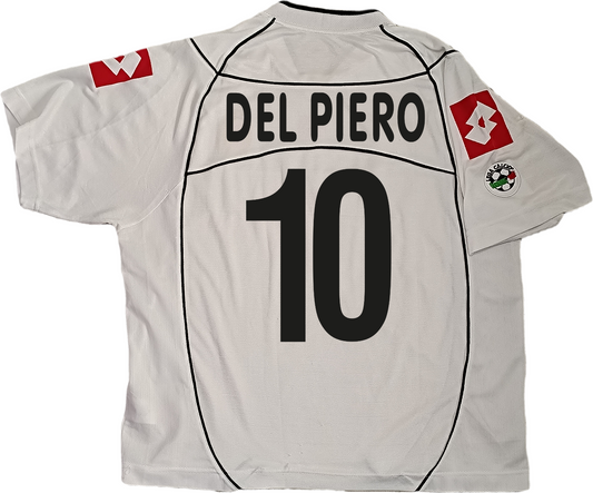 maglia calcio vintage juventus 2002 2003 DEL PIERO Fastweb away player shirt