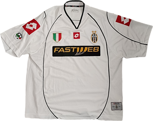 maglia calcio vintage juventus 2002 2003 DEL PIERO Fastweb away player shirt