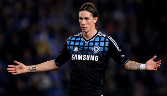 maglia calcio vintage Chelsea TORRES Champions League adidas Samsung 2011 2012