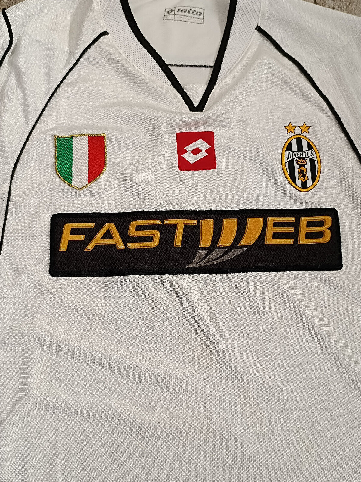 maglia calcio vintage juventus 2002 2003 DEL PIERO Fastweb away player shirt