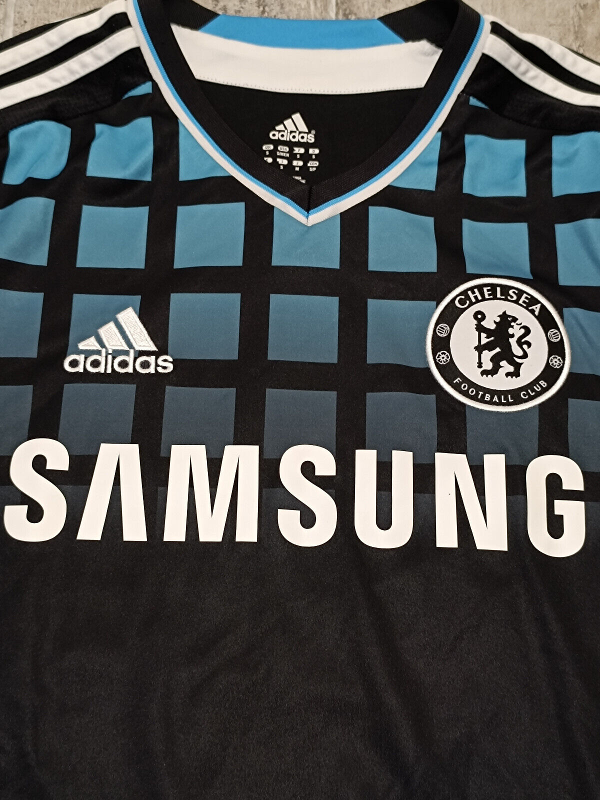 maglia calcio vintage Chelsea TORRES Champions League adidas Samsung 2011 2012