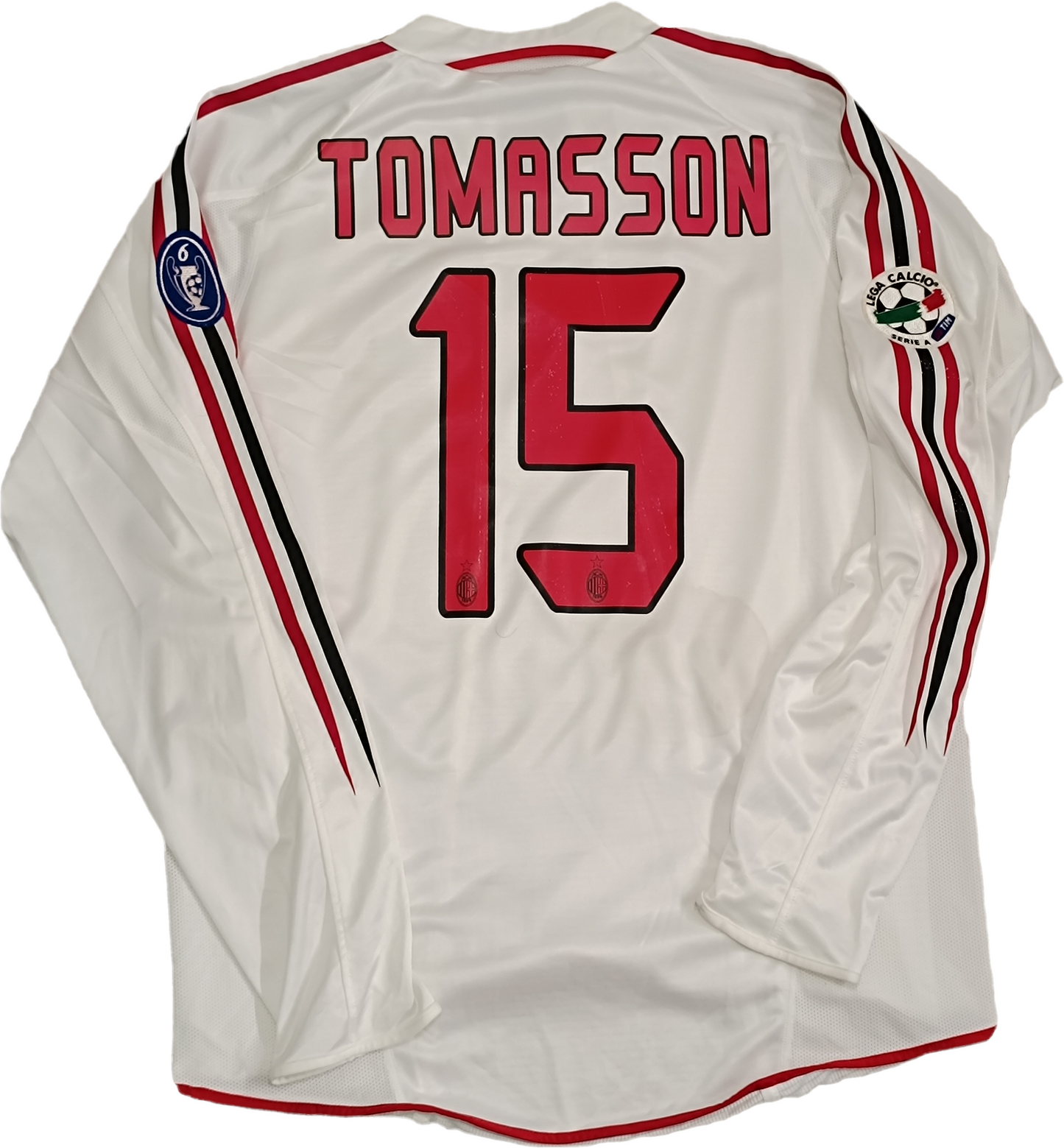 maglia milan TOMASSON match worn adidas Opel 2004 2005 Vintage L away